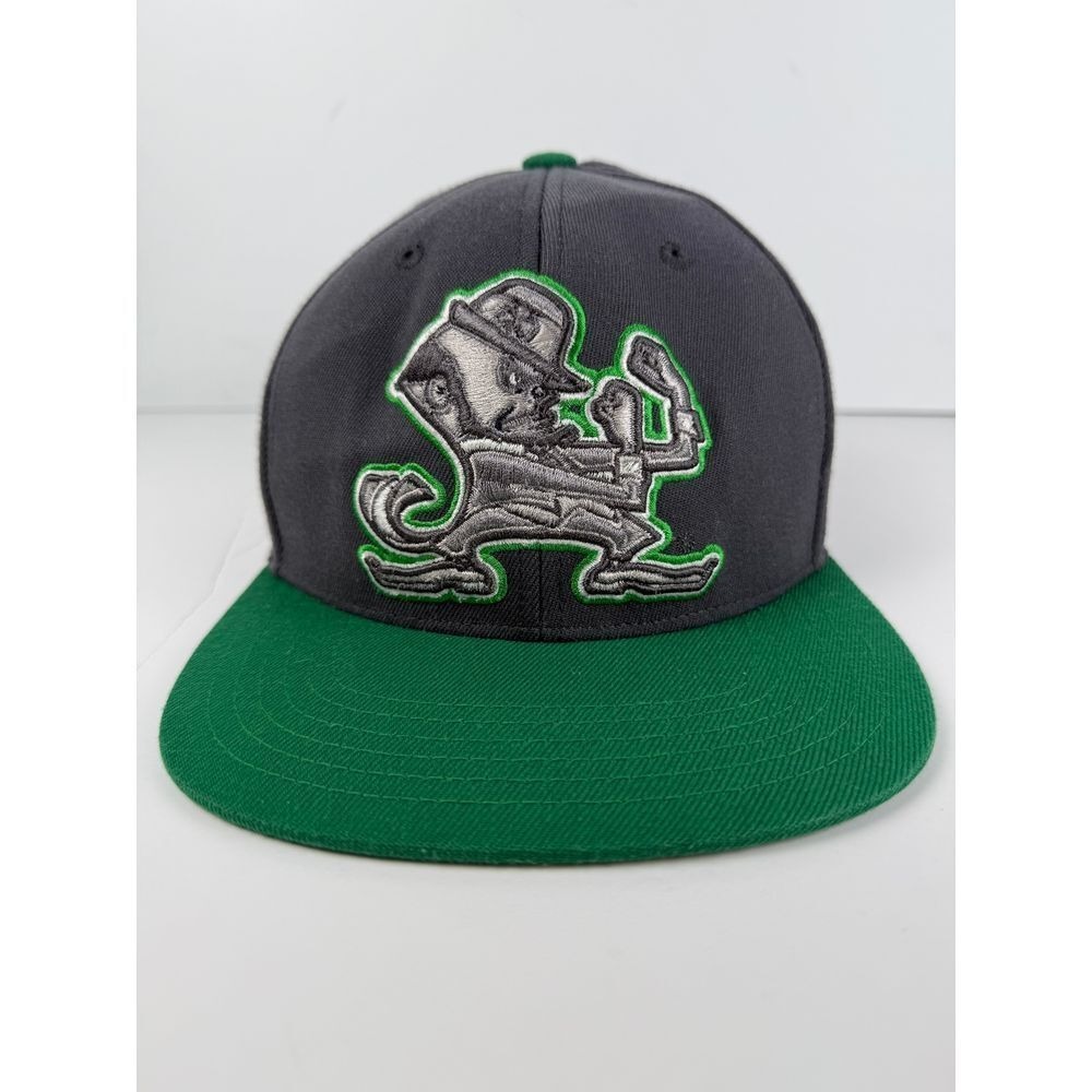 Vintage NCAA Notre Dame Fighting Irish Baseball Cap Trucker Green & Black Hat